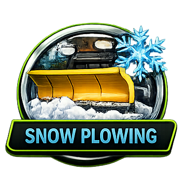 Snow plowing icon