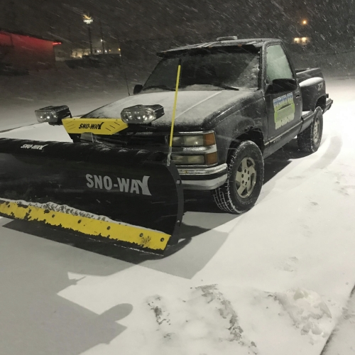 Snow plowing service by Custom Cut Lawn Care